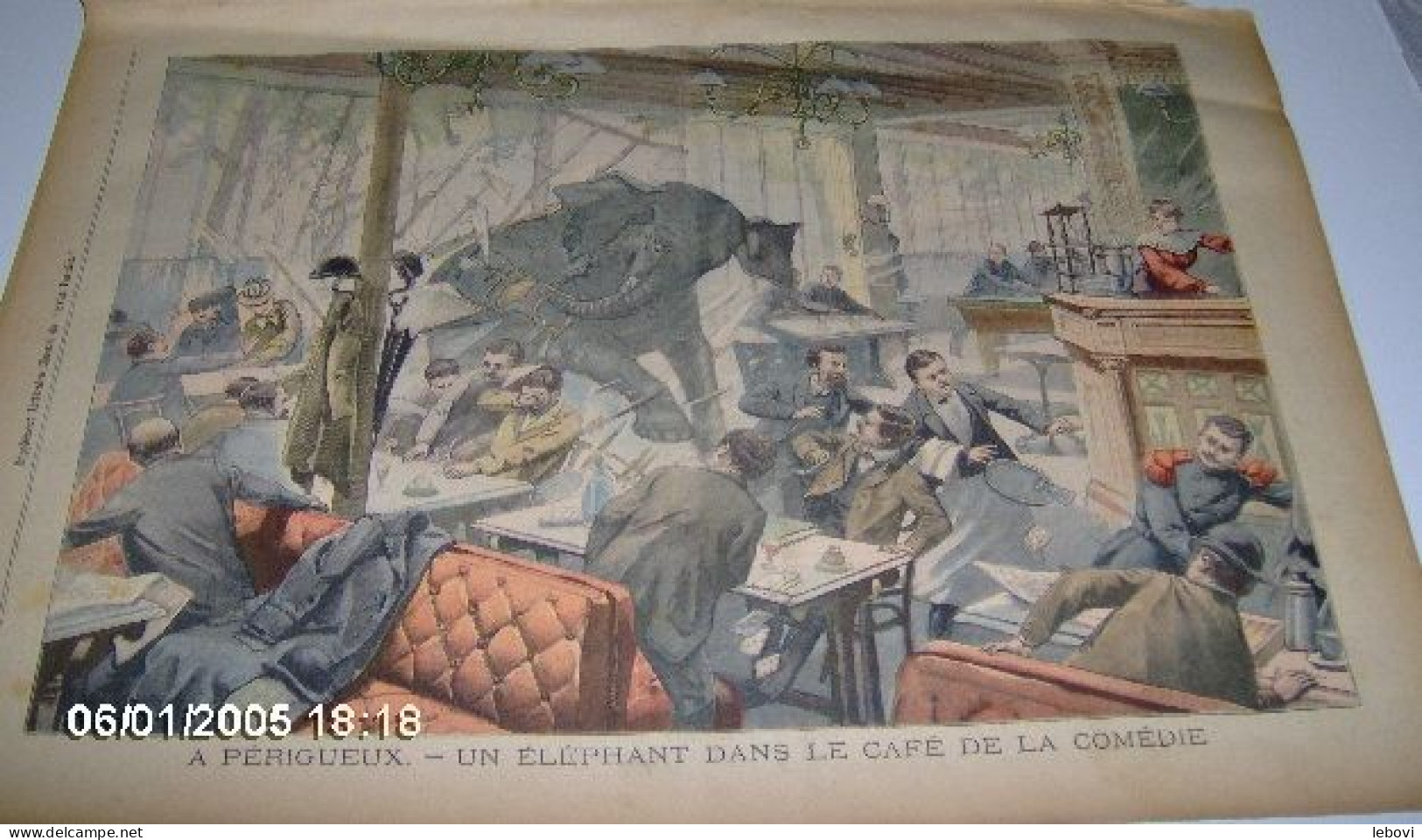 « A PERIGUEUX – Un éléphant Dans Le Café De La Comédie» In « Le Petit Parisien – Supplément Littéraire Illustré » N° 877 - Le Petit Parisien
