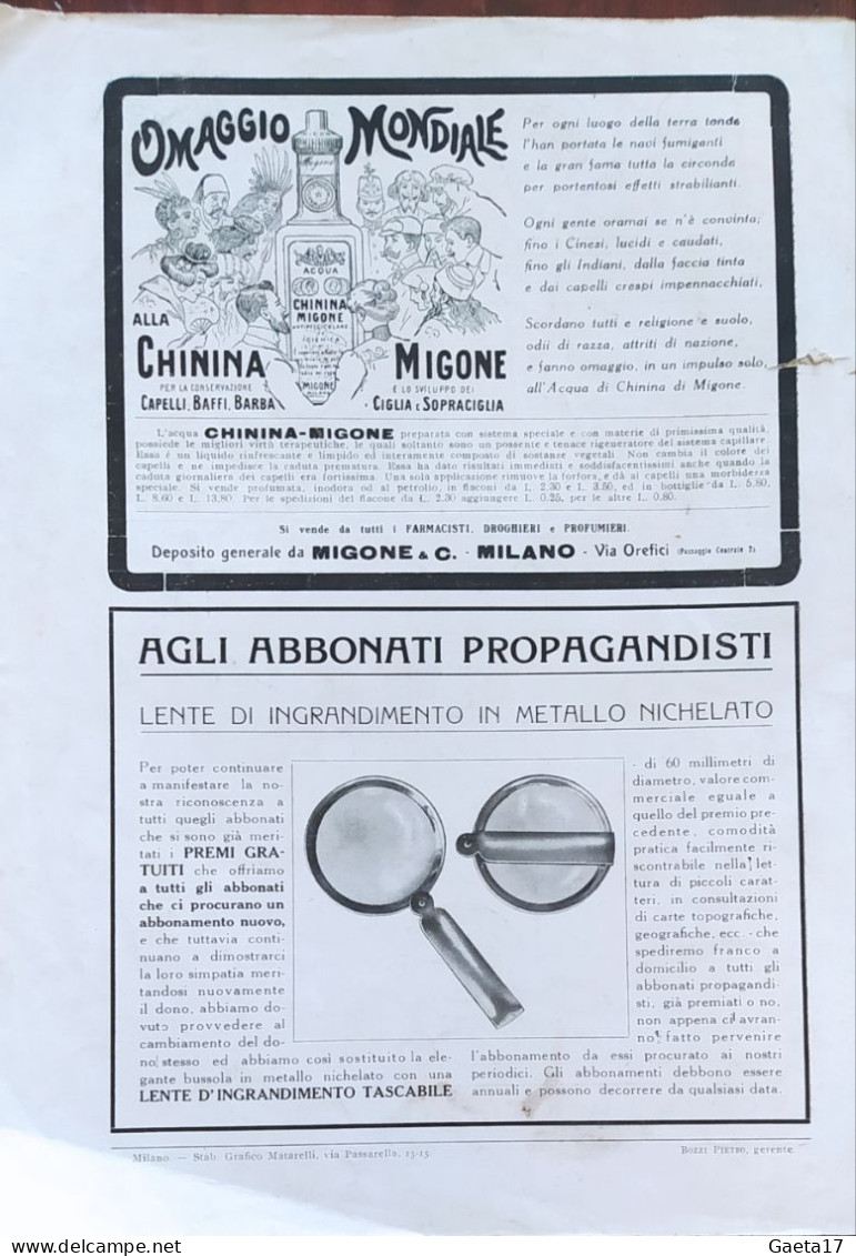 La Scienza Per Tutti - Numero Doppio 1916 - Scienze E Industrie Nella Guerra - Wetenschappelijke Teksten