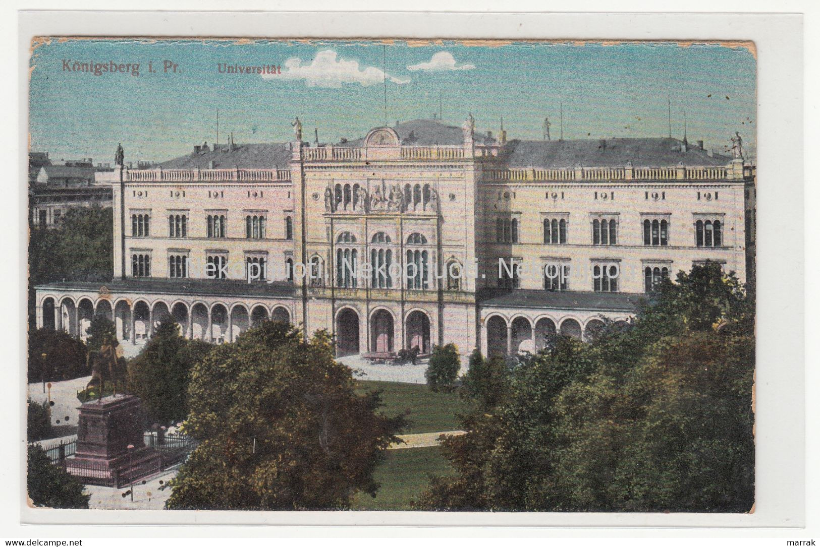 Konigsberg, Universitat, 1910' Postcard - Ostpreussen