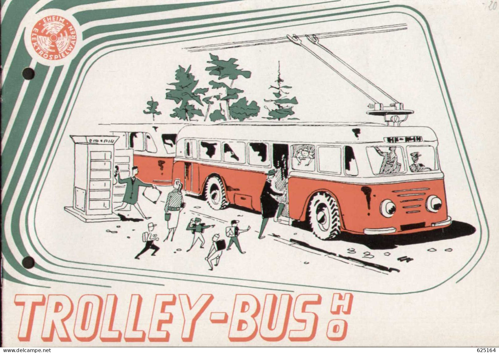 Catalogue EHEIM 1959 Trolley-Bus HO 1:87 Modellspielwaren Mini-edition - Duits