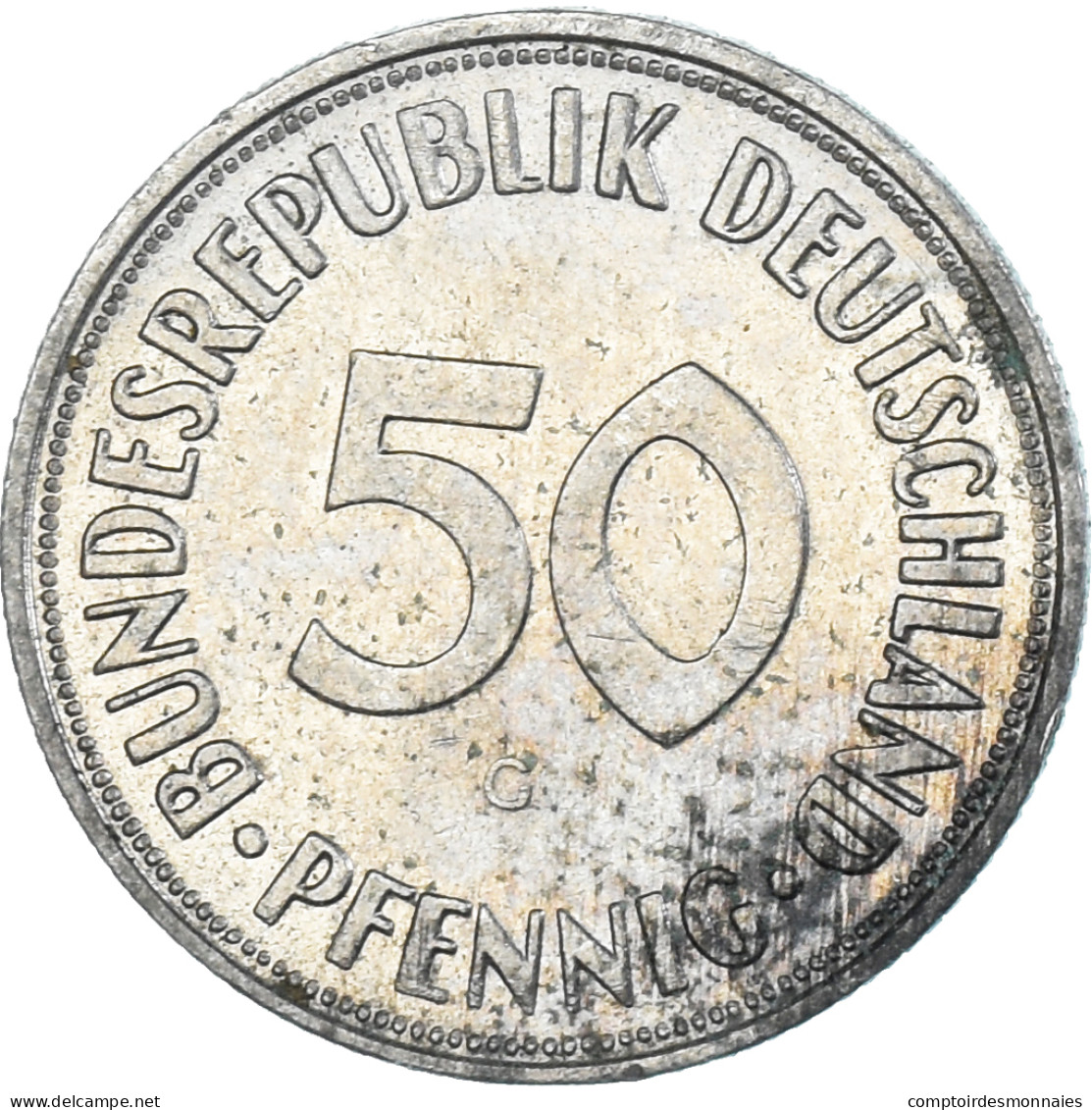 Monnaie, Allemagne, 50 Pfennig, 1968 - 50 Pfennig
