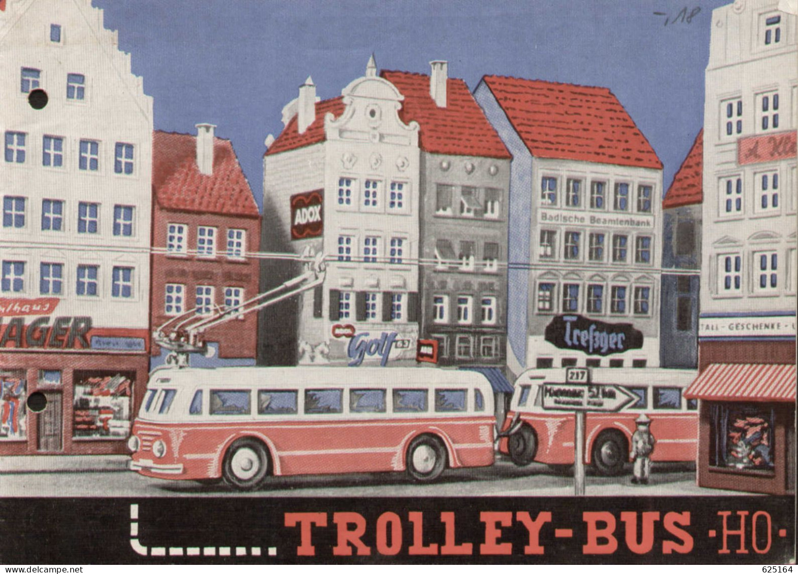 Catalogue EHEIM HO Brochure 1955 Trolleybus & Seil-Schwebebahn - Löcher - Deutsch