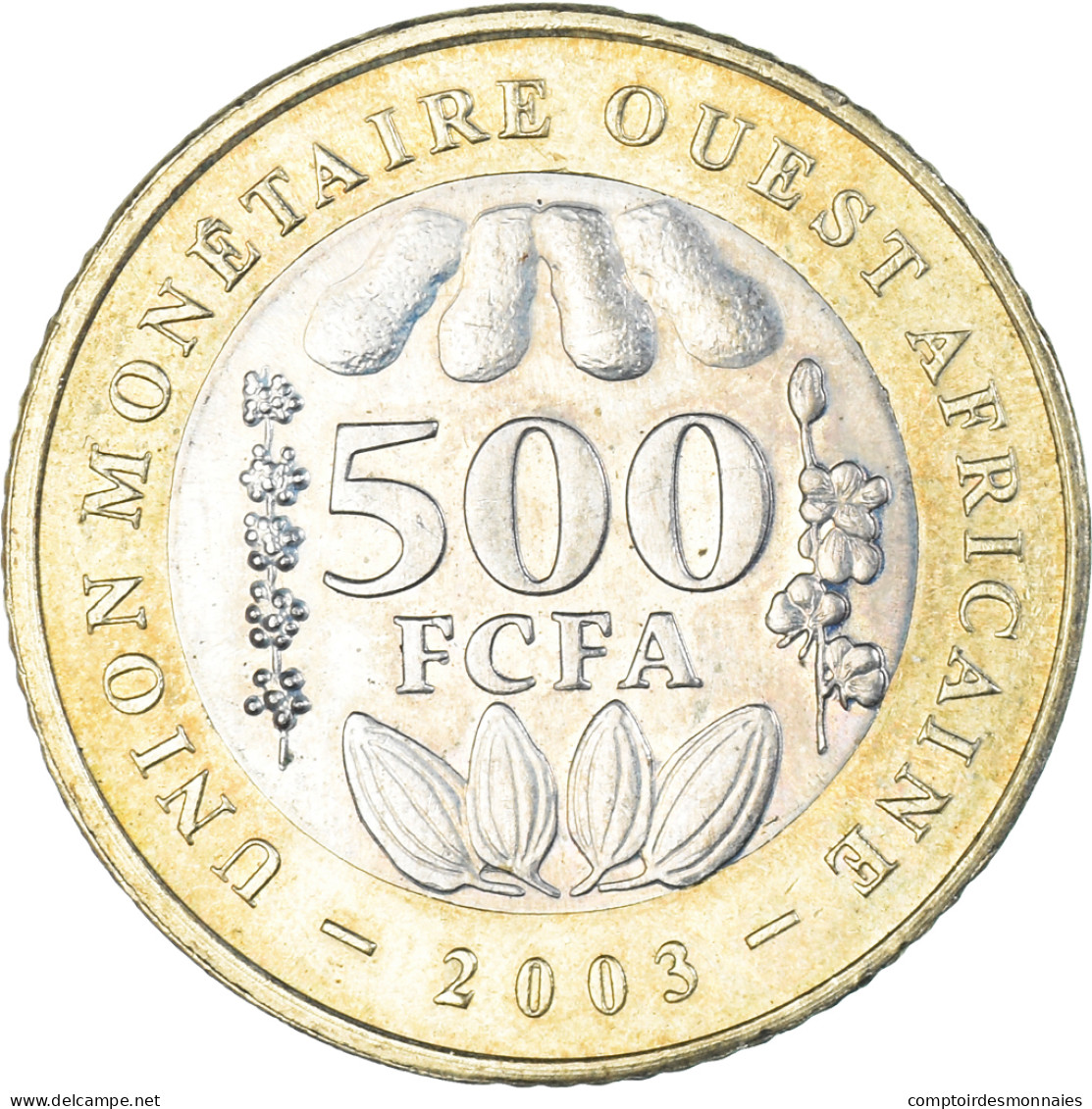 Monnaie, Afrique De L'Ouest, 500 Francs, 2003 - Côte-d'Ivoire