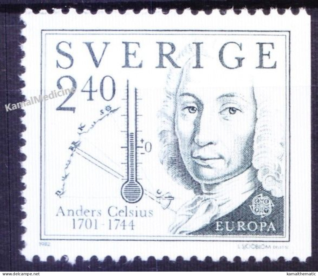 Sweden 1982 MNH, Anders Celsius  Invented Thermometer, Astronomer, Medicine (a) - First Aid