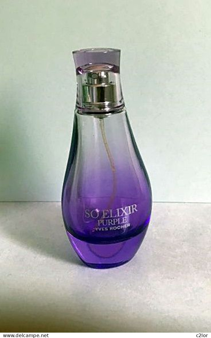 Flacon Spray "SO ELIXIR PURPLE" D'Yves ROCHER EDP 50 ML VIDE Pour Collection Ou Décoration - Frascos (vacíos)