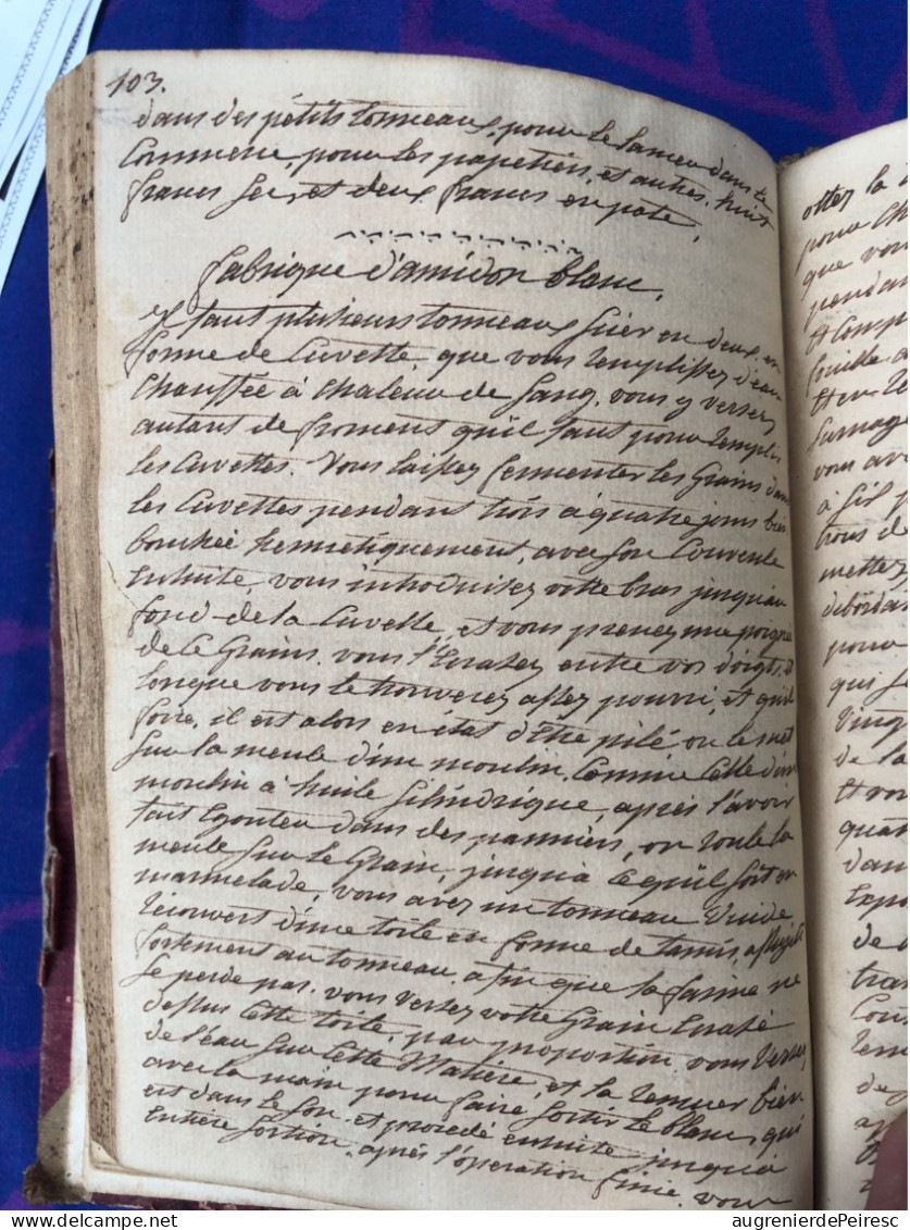 Livret De Remèdes , Recettes Médicales , Artisanales De 1850 De Carbonnel ? - Manuscrits