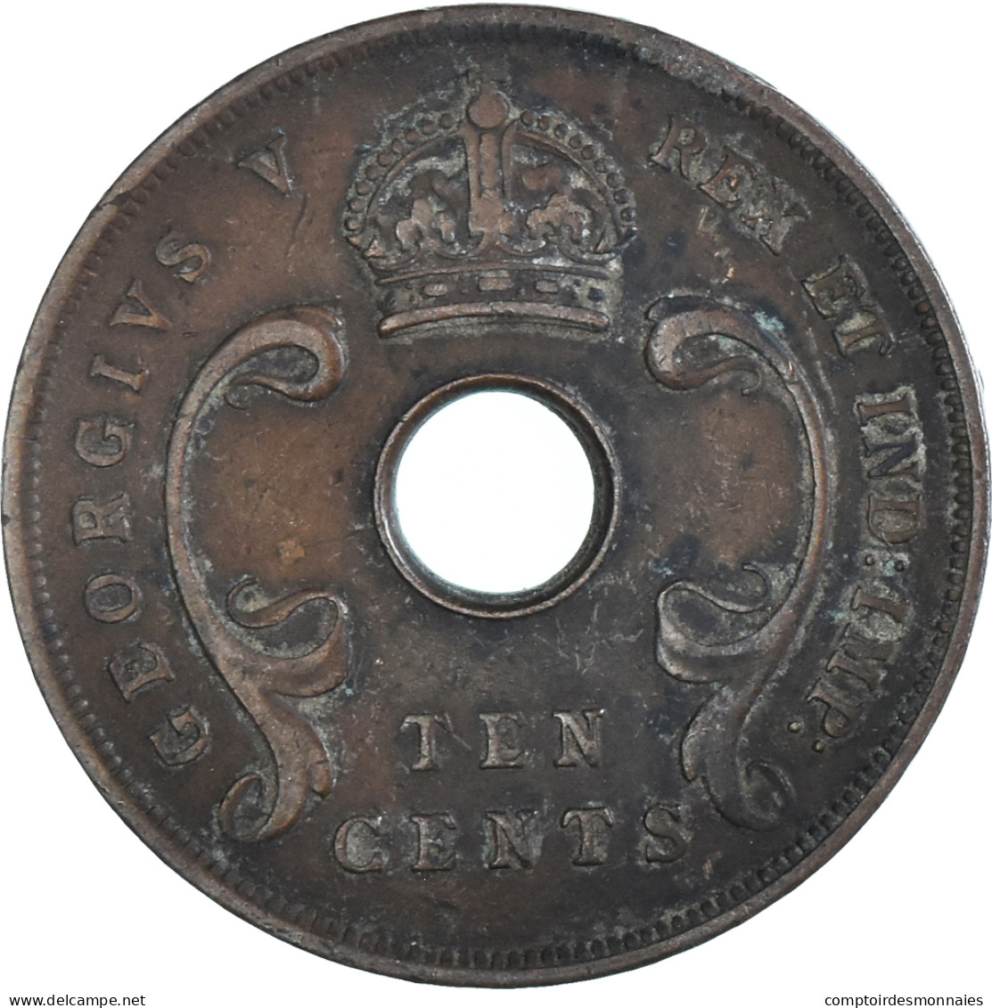 Monnaie, Afrique Orientale, 10 Cents, 1922 - Colonia Britannica
