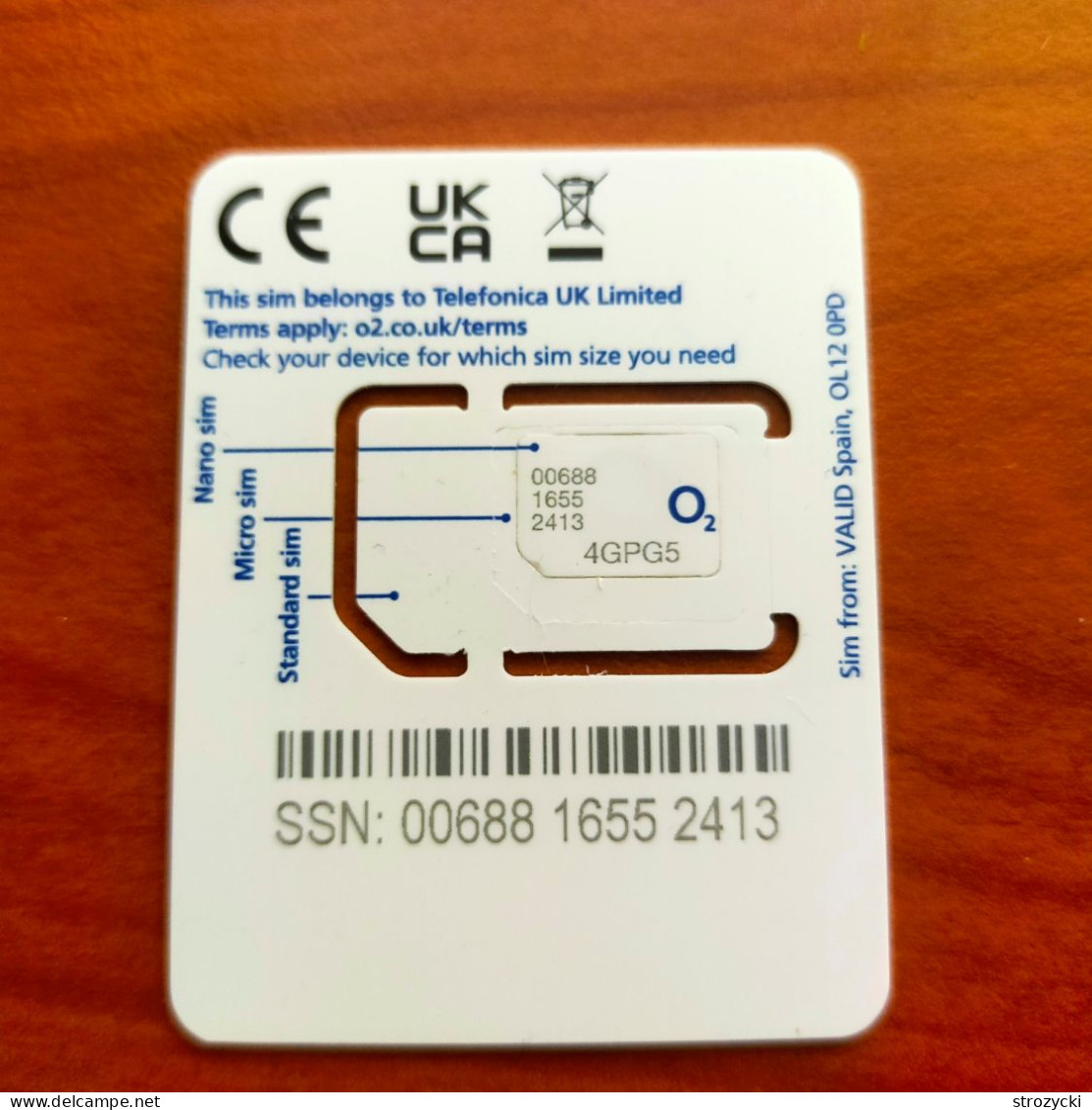 United Kingdom - O2 (standard, Micro, Nano SIM) - GSM SIM - Used, Complete - Altri & Non Classificati