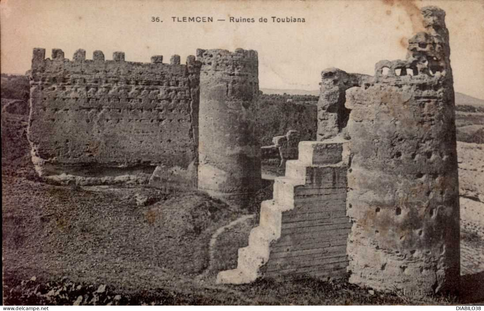 TLEMCEN   ( ALGERIE )   RUINES DE TOUBIANA - Non Classés