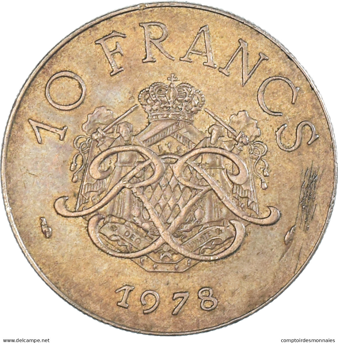 Monnaie, Monaco, 10 Francs, 1978 - 1960-2001 Nouveaux Francs