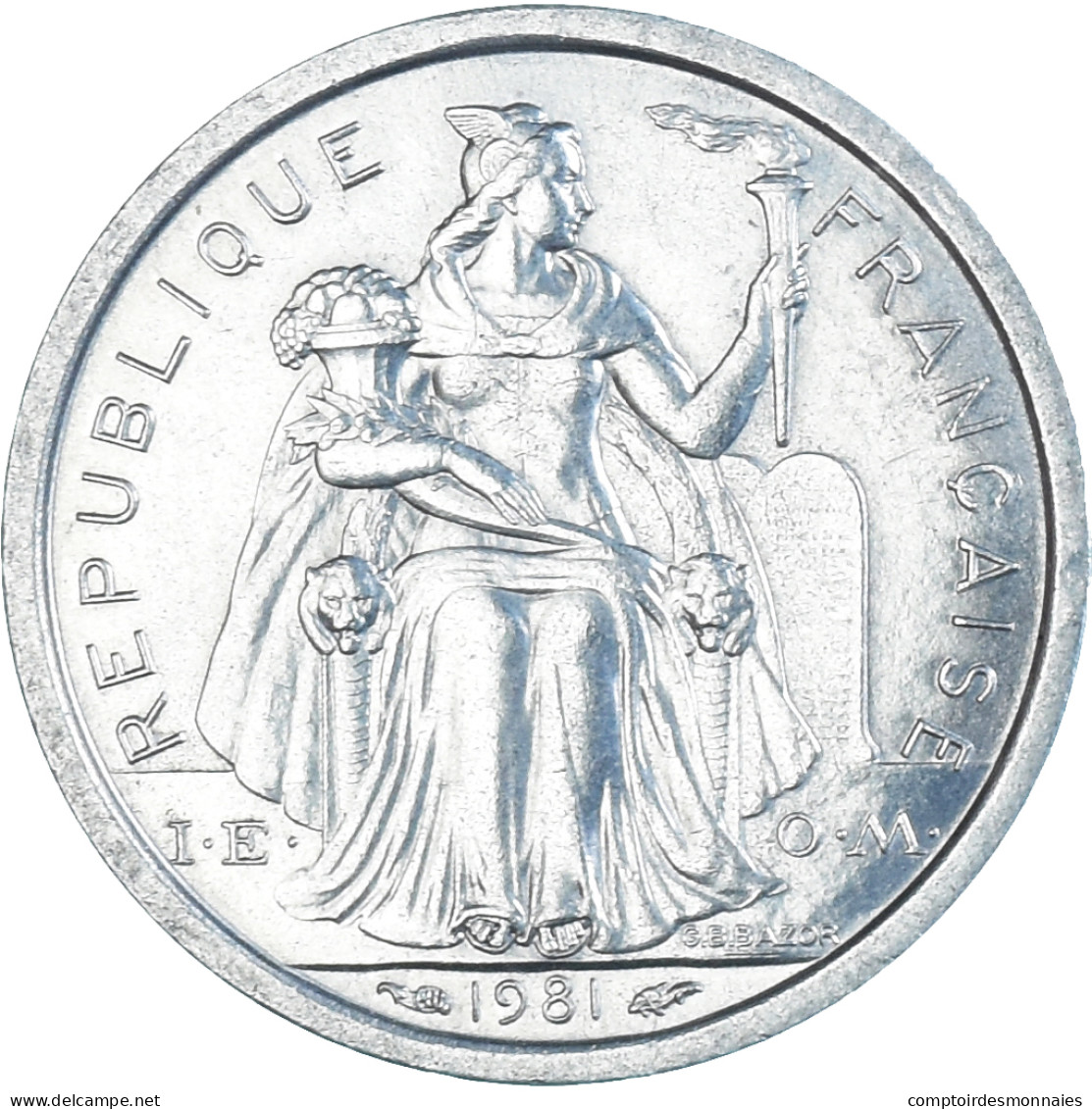 Monnaie, Nouvelle-Calédonie, Franc, 1981 - Nouvelle-Calédonie