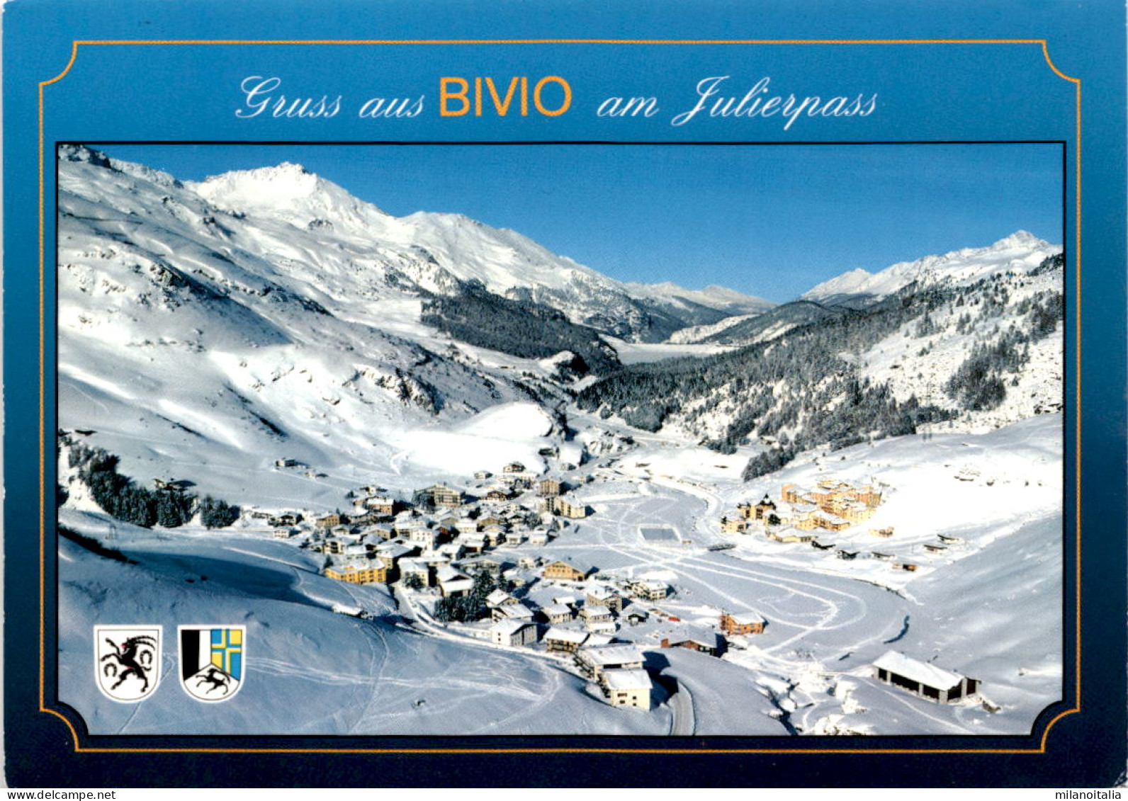 Gruss Aus Bivio Am Julierpass (3844) * 4. 4. 1995 - Bivio