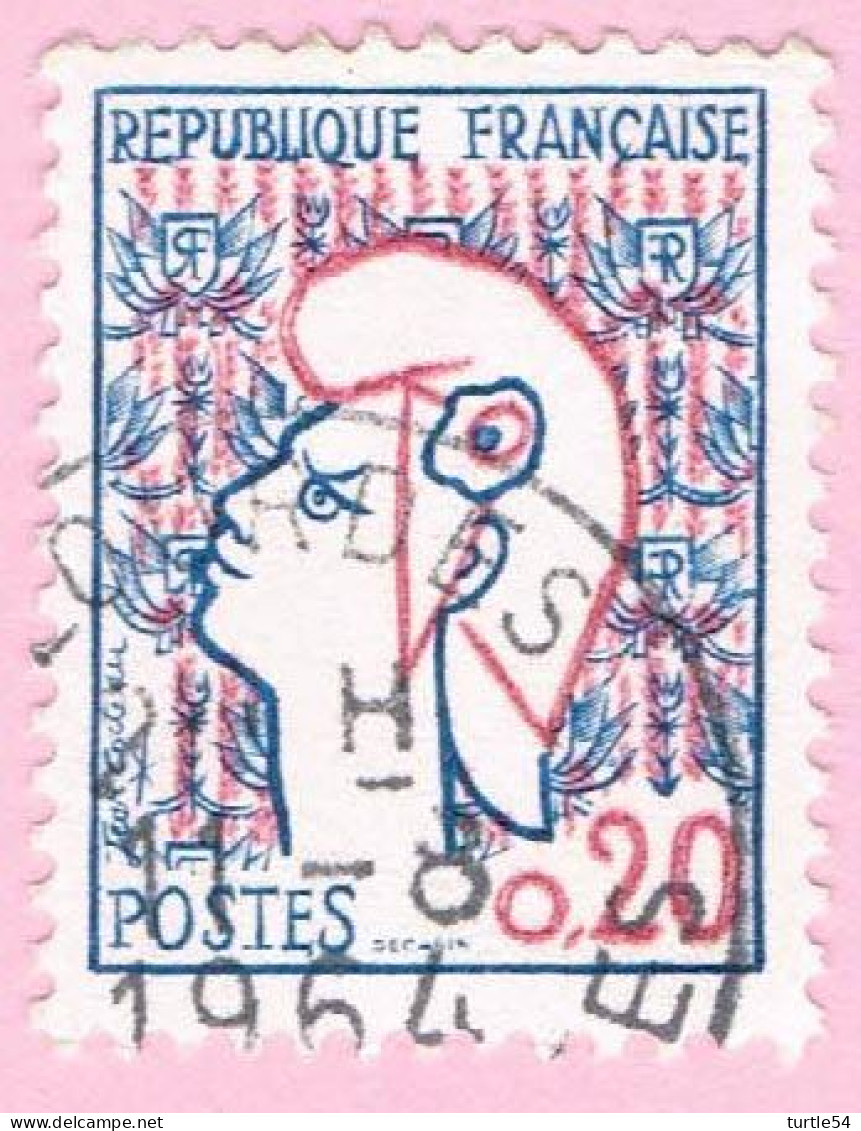 France, N° 1282 Obl. - Type Marianne De Cocteau - 1961 Maríanne De Cocteau