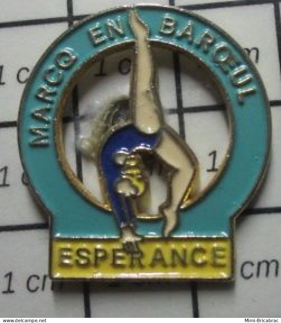 311b Pin's Pins / Beau Et Rare / SPORTS / CLUB GYMNASTIQUE FEMININE ESPERANCE MARCQ EN BAROEUL - Gymnastique