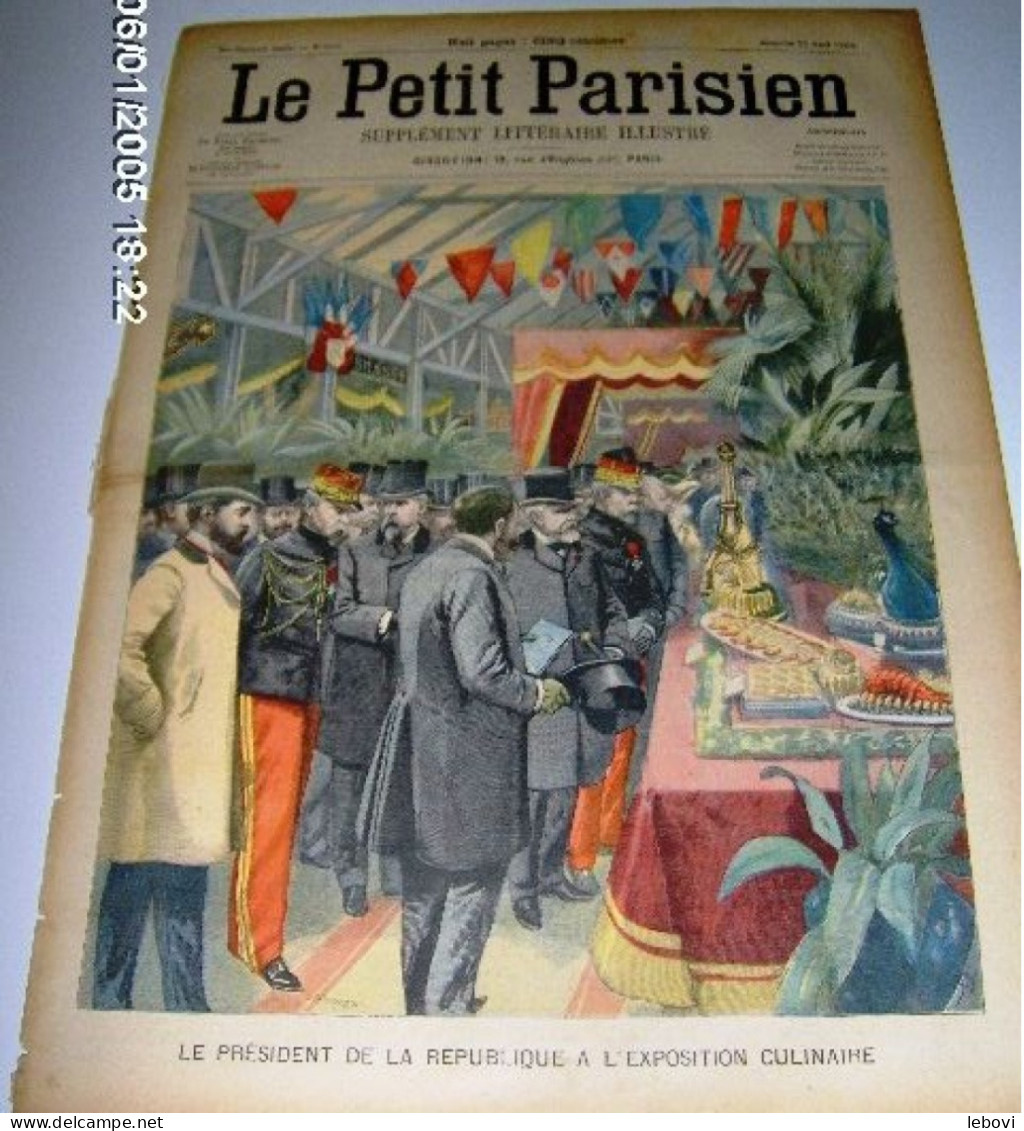 (PARIS) « Le Président De La République à L’exposition Culinaire» In « Le Petit Parisien – Supplément Littéraire ---> - Le Petit Parisien