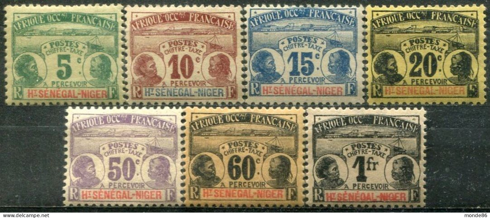 HAUT SENEGAL & NIGER - Y&T Taxe N° 1-7 * - Nuovi