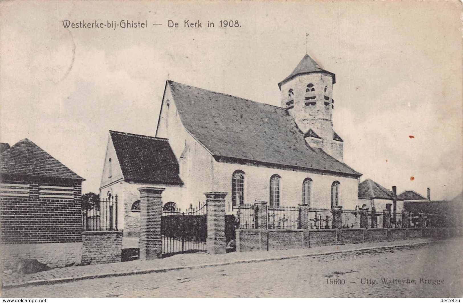 De Kerk In 1908 - Westkerke - Oudenburg