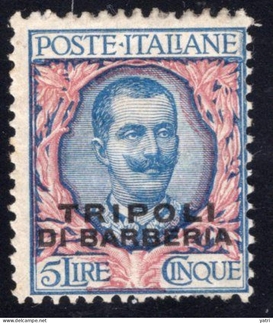 Levante - Tripoli Di Barberia (1901) - 5 Lire Sass. 10 * MH - Egée