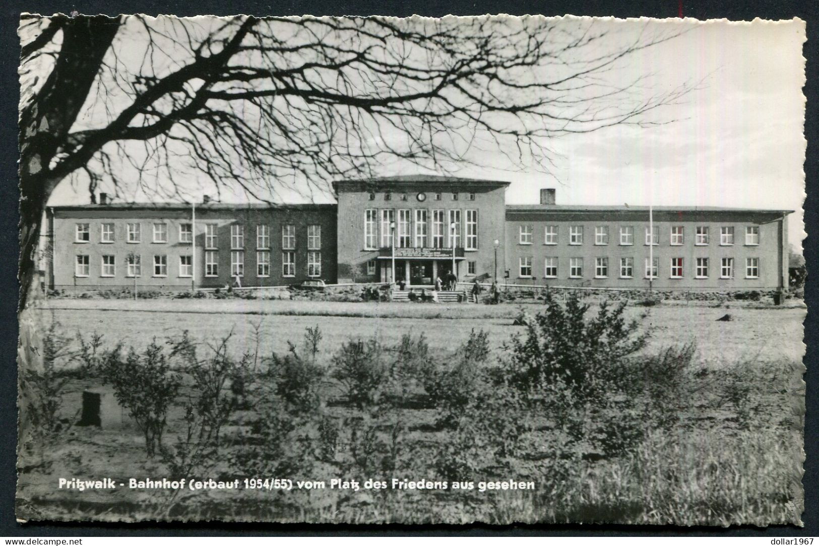 Bahnhof Pritzwalk, 1954/55 Erbaut  Vorm Platz , Des Friedens - Not  Used  1961 -2 Scans For Condition.(Originalscan !!) - Pritzwalk