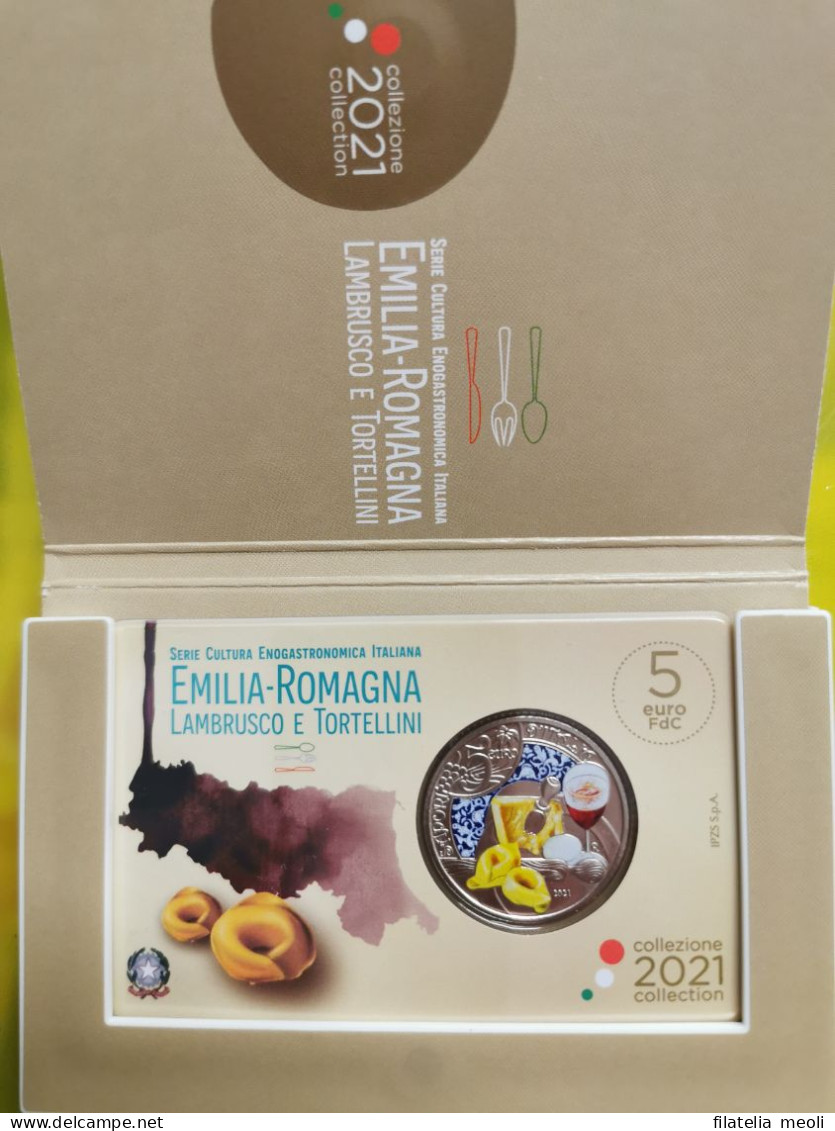 MONETA 2021 EMILIA ROMAGNA - Jahressets & Polierte Platten