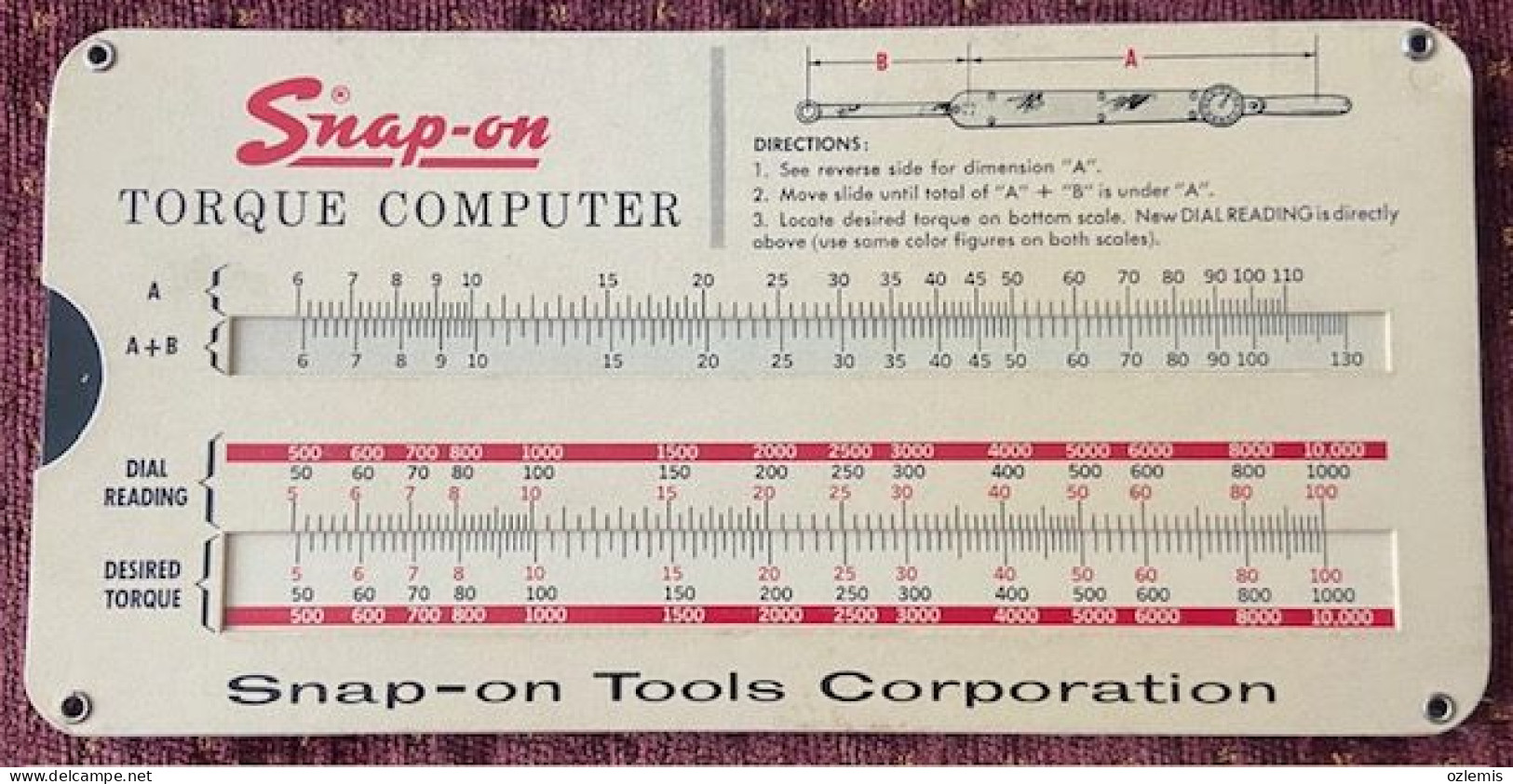 SNAP-ON TORQUE COMPUTER ,VINTAGE - Otros & Sin Clasificación