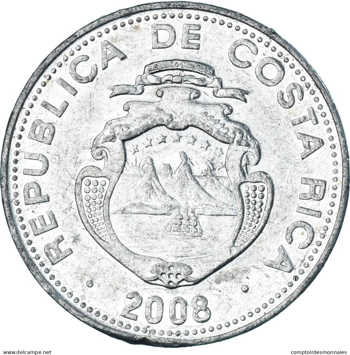 Monnaie, Costa Rica, 5 Colones, 2008 - Costa Rica