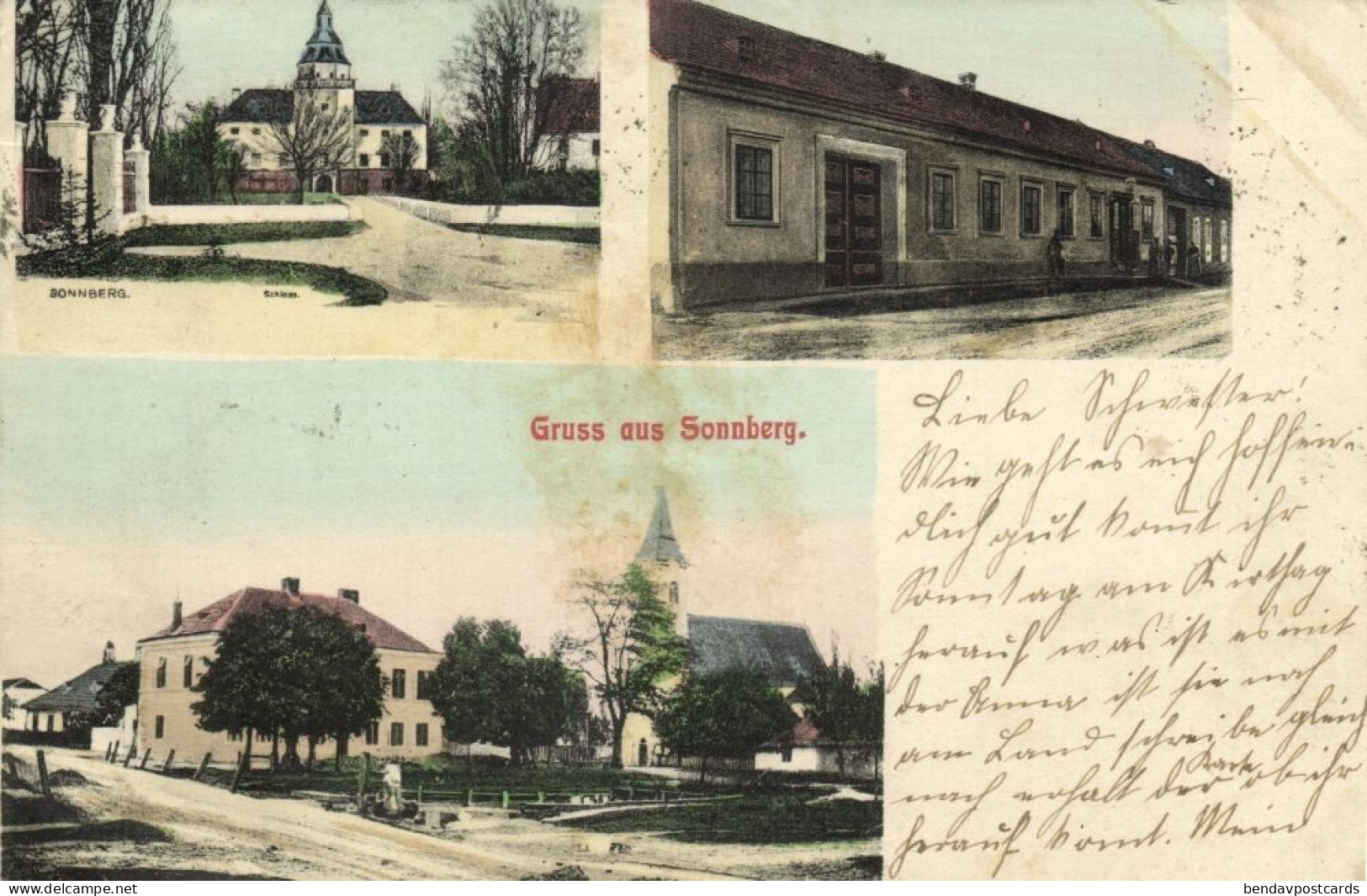 Austria, SONNBERG, Hollabrunn, N.Ö., Multiple Village Scenes (1909) Postage Due - Hollabrunn