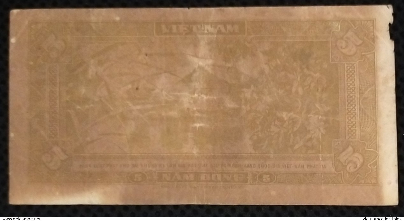 South Vietnam Viet Nam 5 Dong VG REPLACEMENT Banknote Note 1955 - Pick # 13 / 02 Photos - Viêt-Nam