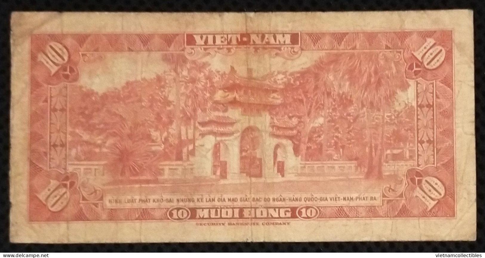 South Vietnam Viet Nam 10 Dong VF REPLACEMENT Banknote Note 1962 - Pick # 05 / 02 Photos - Viêt-Nam