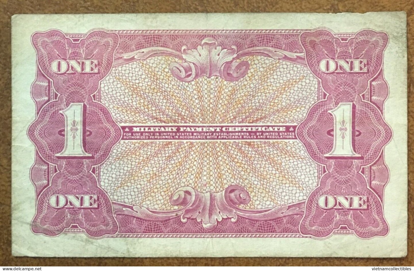 USA MPC One Dollar Military Payment Series 641 VF Banknote Note 1964 Using In Vietnam Viet Nam - Plate # 17 / 2 Photos - 1965-1968 - Series 641