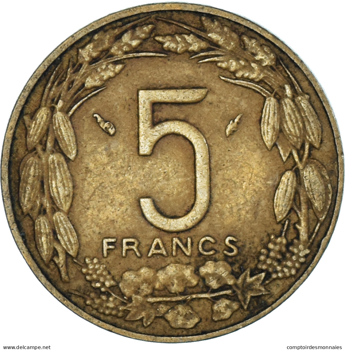 Monnaie, Communauté économique Des États De L'Afrique De L'Ouest, 5 Francs - Costa De Marfil