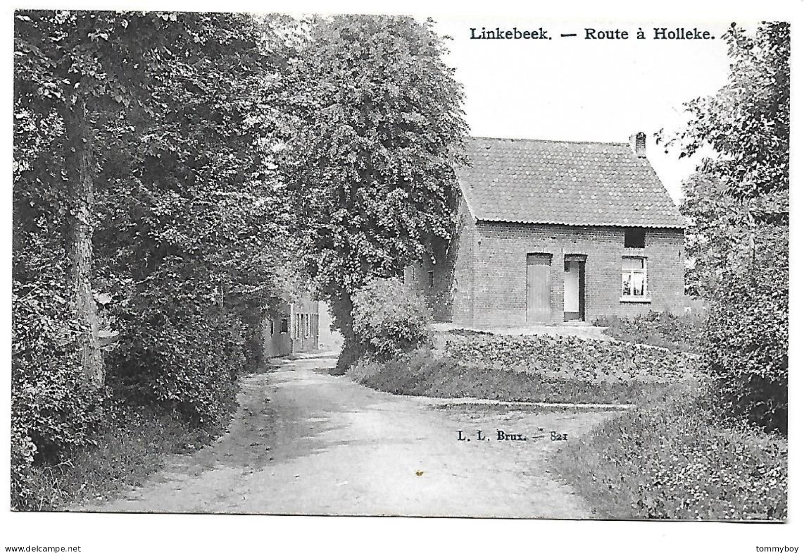 CPA Linkebeek, Route à Holleke - Linkebeek