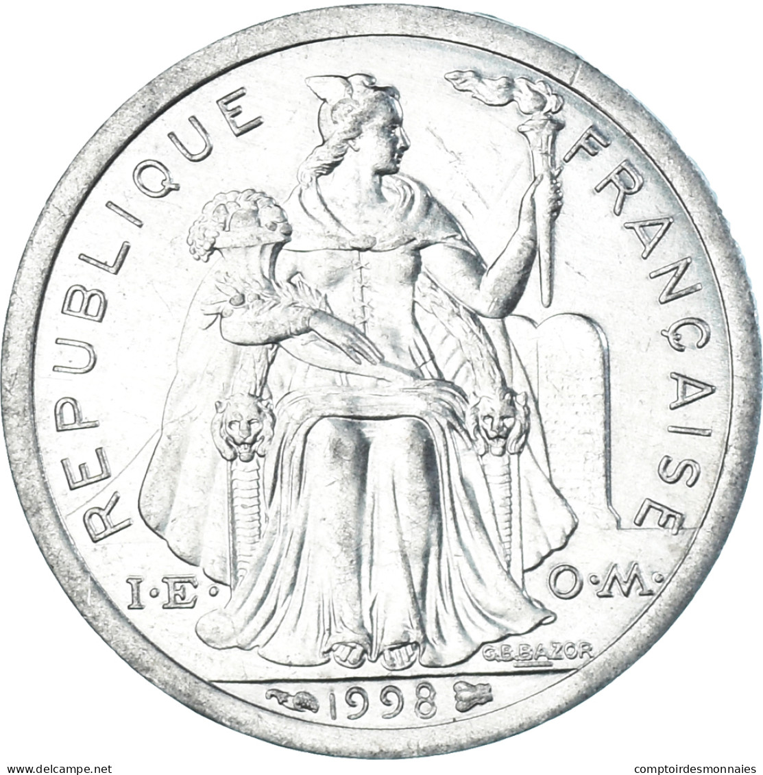 Monnaie, Nouvelle-Calédonie, Franc, 1998 - Nouvelle-Calédonie