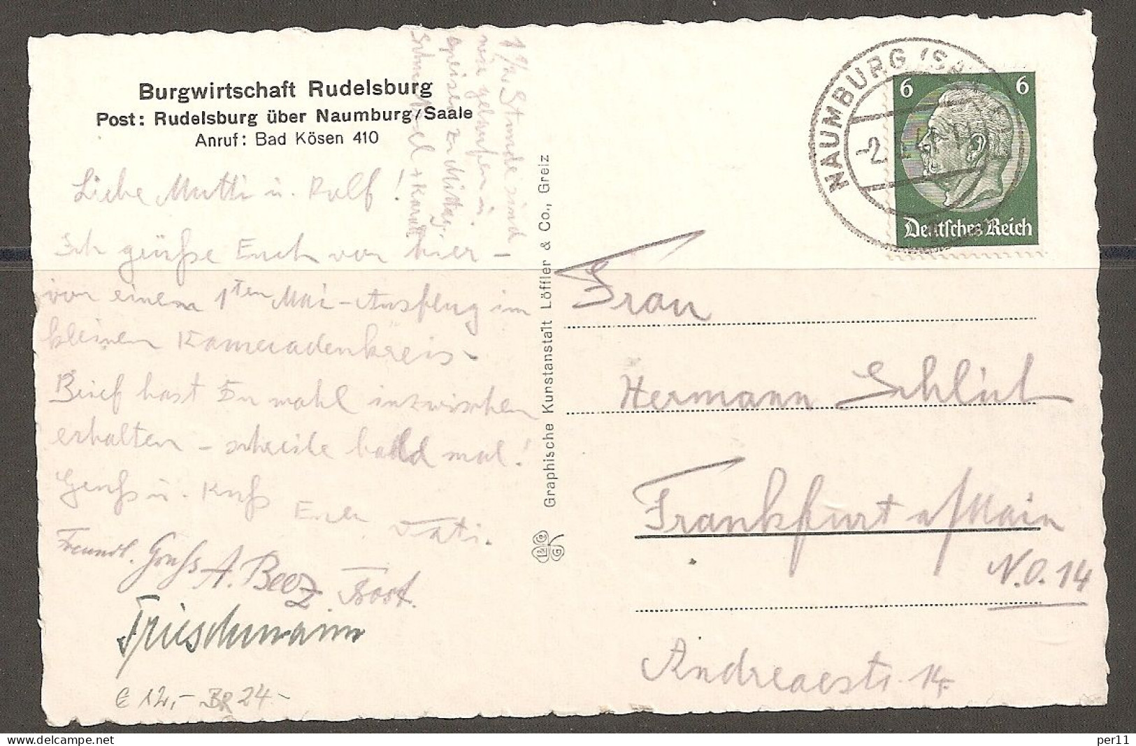 Gruss Aus Bernburg; Schlosszwiner      Pfullendorf 1902     (ty263) - Bernburg (Saale)