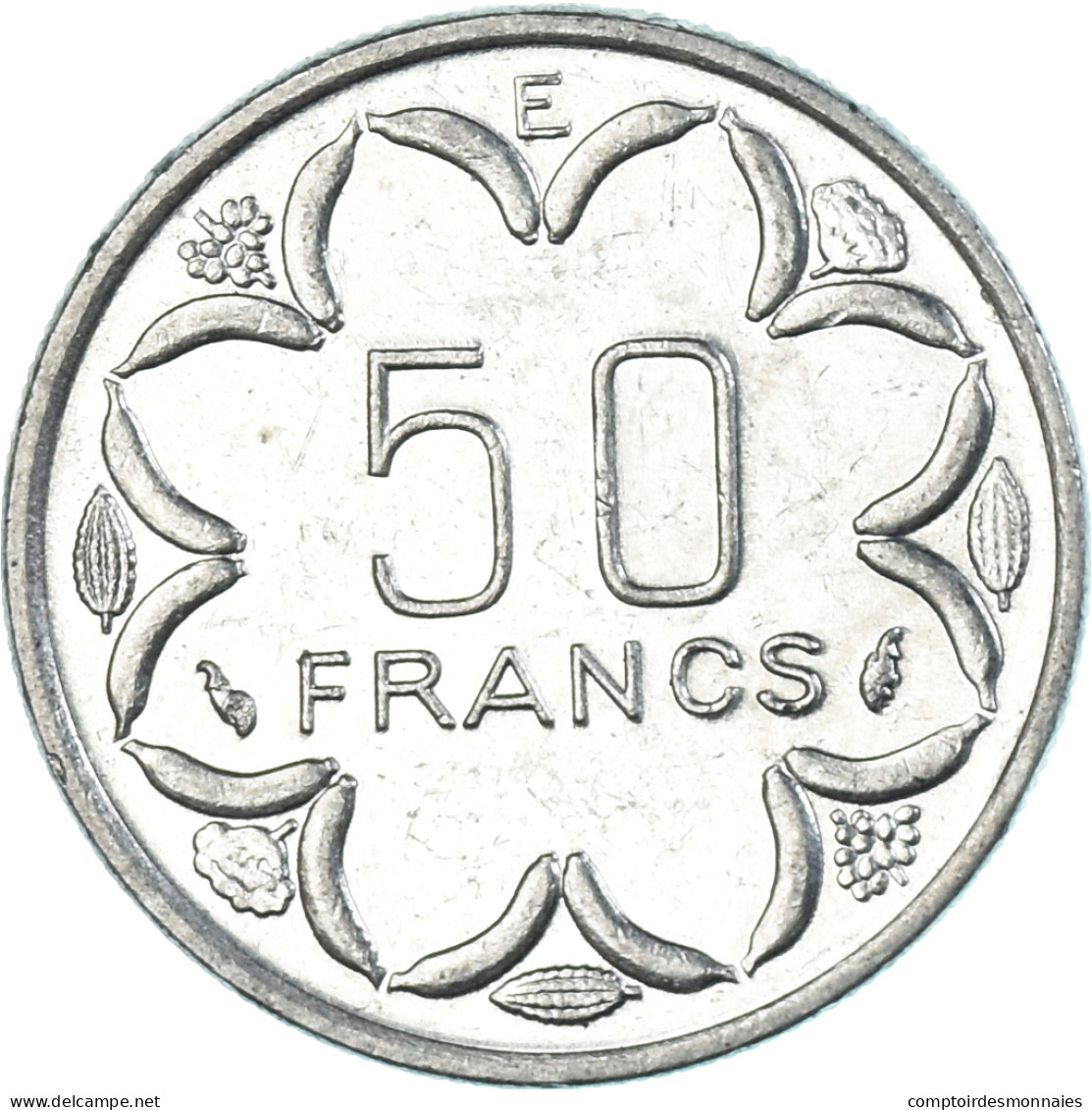 Monnaie, États De L'Afrique Centrale, 50 Francs, 1977 - Repubblica Centroafricana