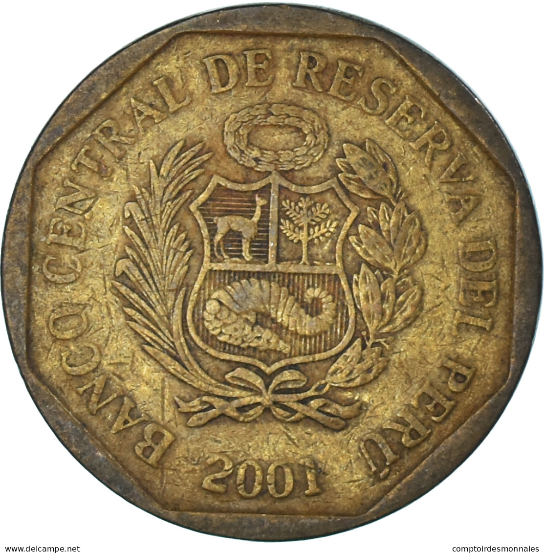 Monnaie, Pérou, 10 Centimos, 2001 - Peru