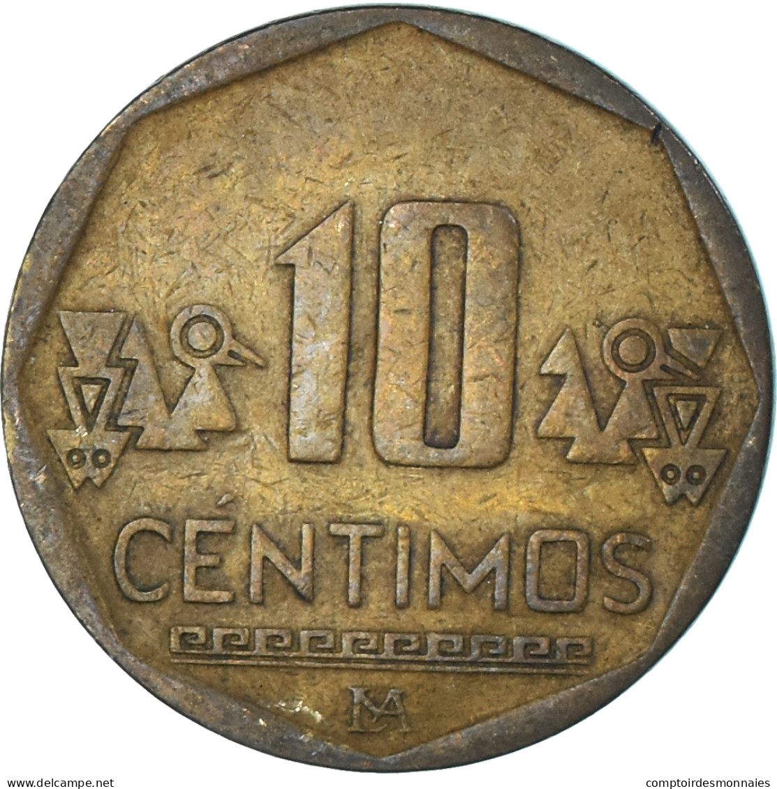 Monnaie, Pérou, 10 Centimos, 2001 - Peru