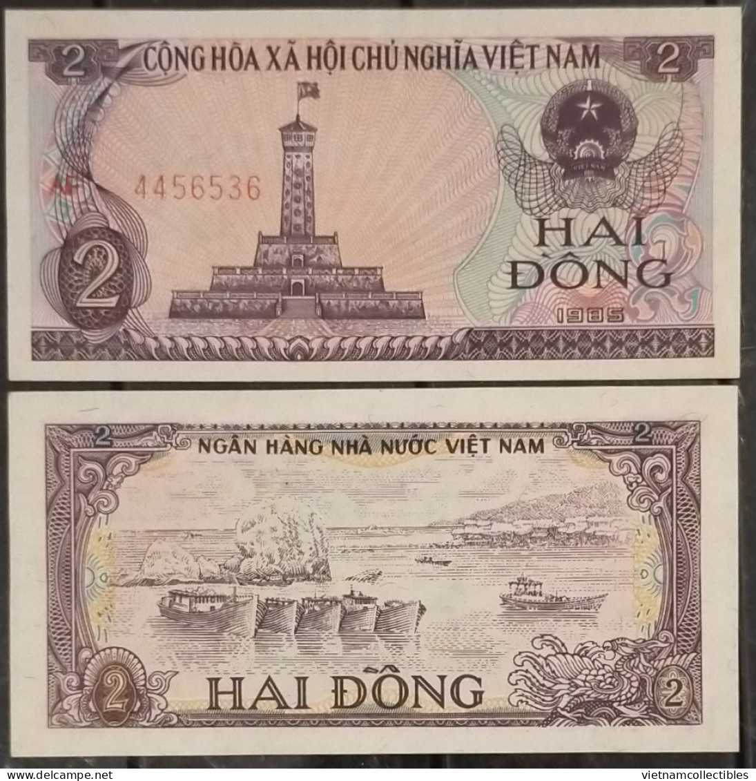 Vietnam Viet Nam 2 Dong UNC Banknote Note 1985 - Pick # 91 / 02 Photos - Viêt-Nam
