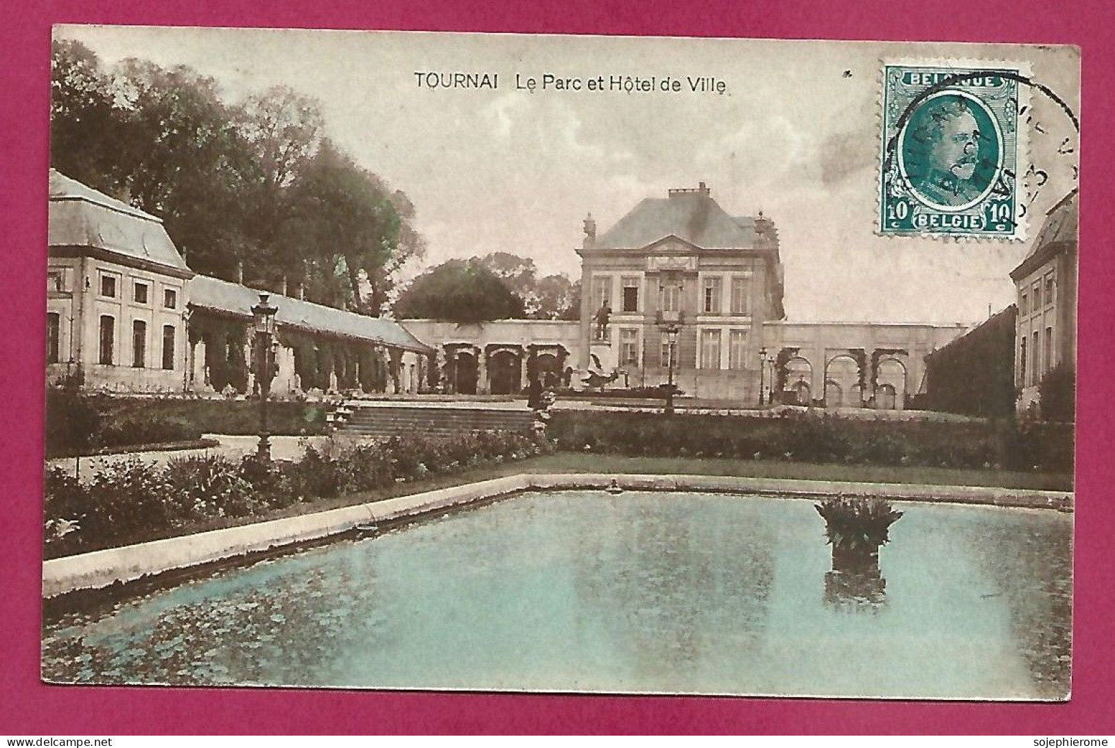 Tournai (Hainaut) Le Parc Et L'hôtel De Ville 2scans - Doornik