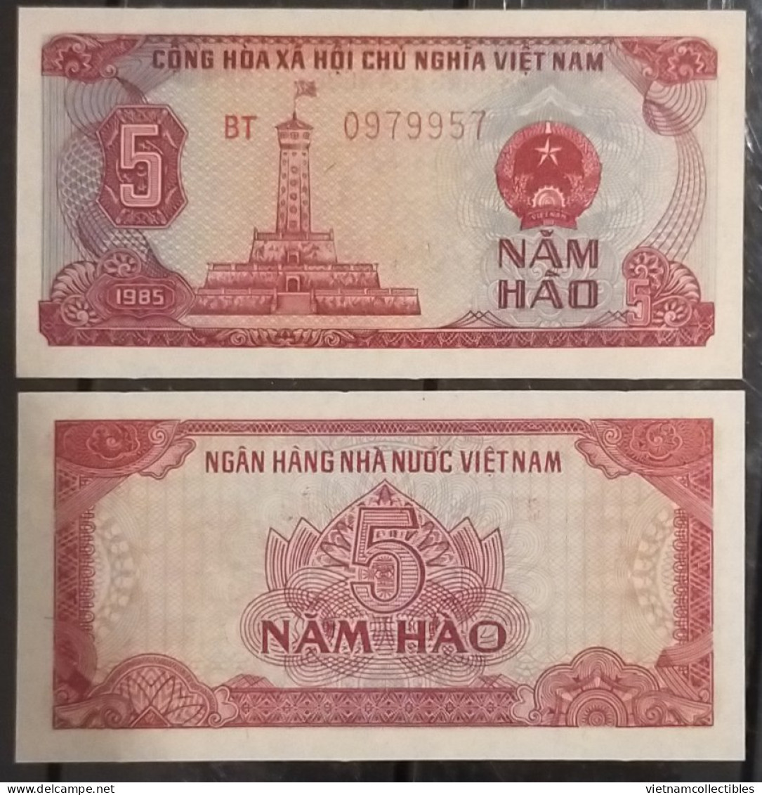 Vietnam Viet Nam 5 Hao UNC Banknote Note 1985 - Pick # 89a / 02 Photos - Viêt-Nam