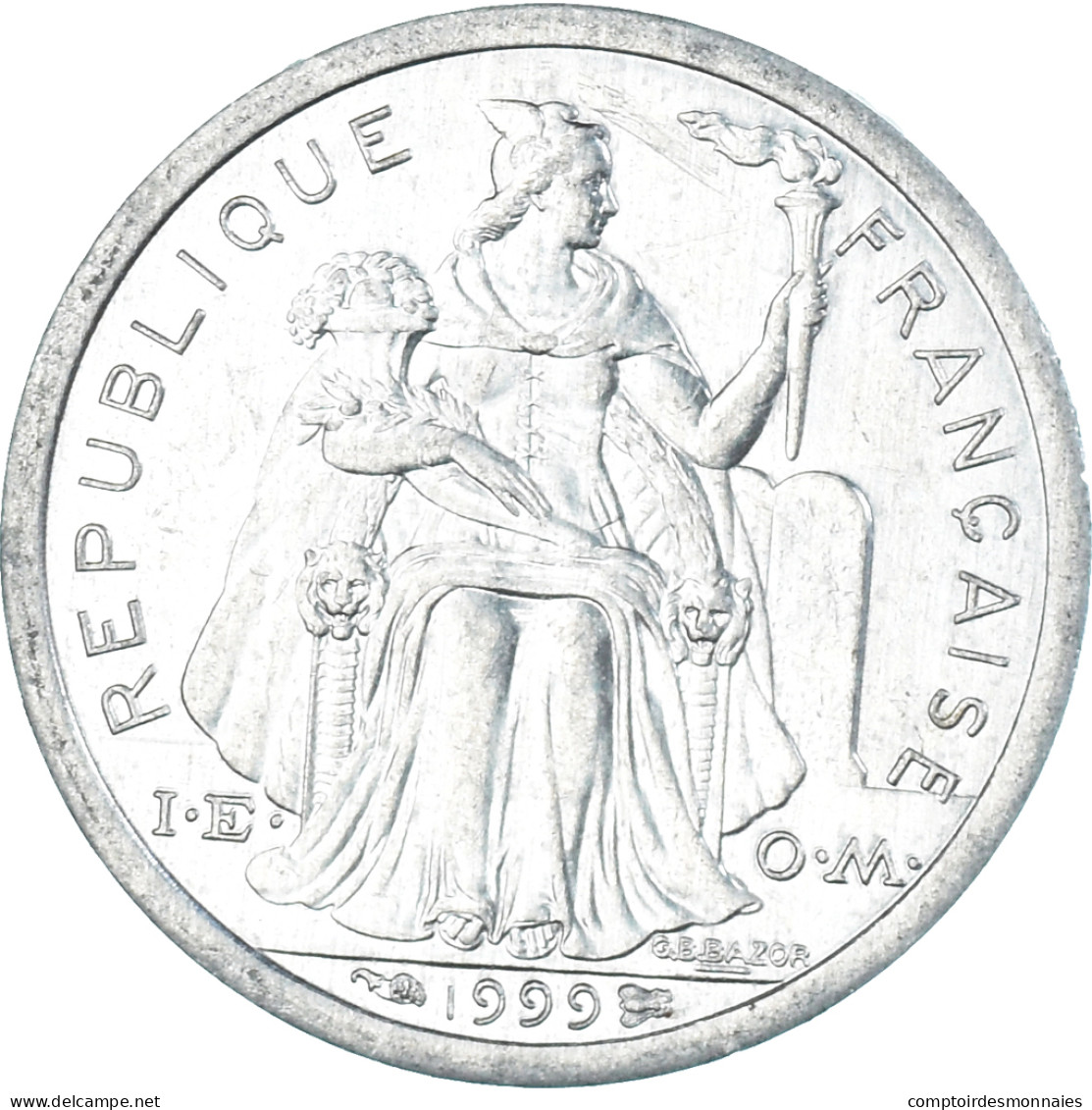 Monnaie, Nouvelle-Calédonie, Franc, 1999 - Nouvelle-Calédonie