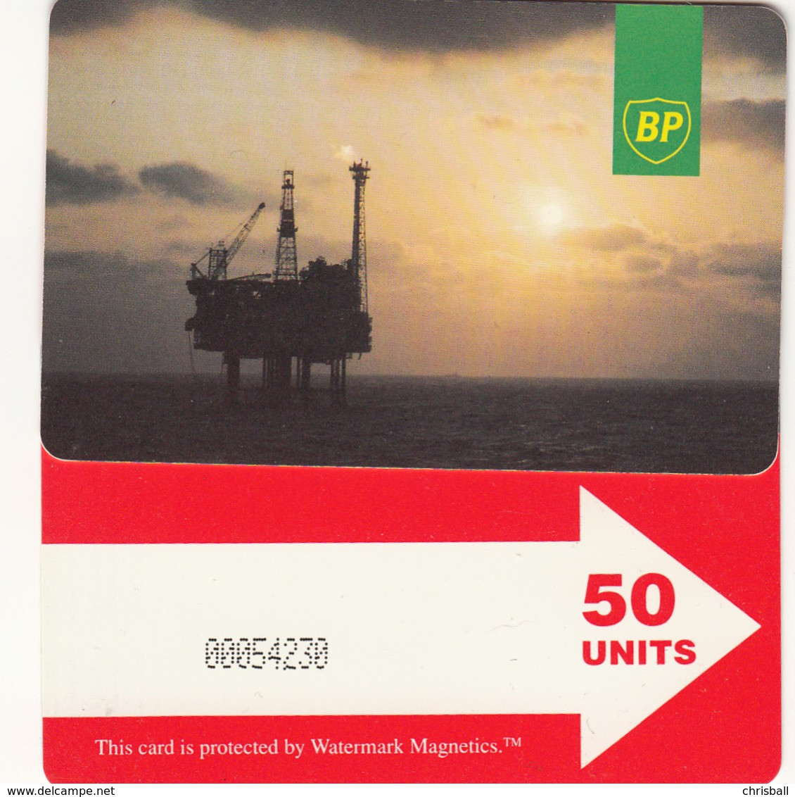 BT  Oil Rig Phonecard - British Petroleum 50unit (IPLS) - Superb Fine Used Condition - Plateformes Pétrolières