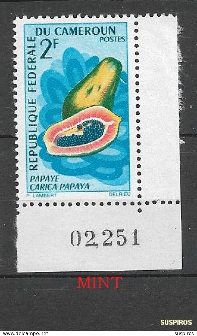 CAMERUN 1967 Fruits   Papaya      MINT - Cameroun (1960-...)
