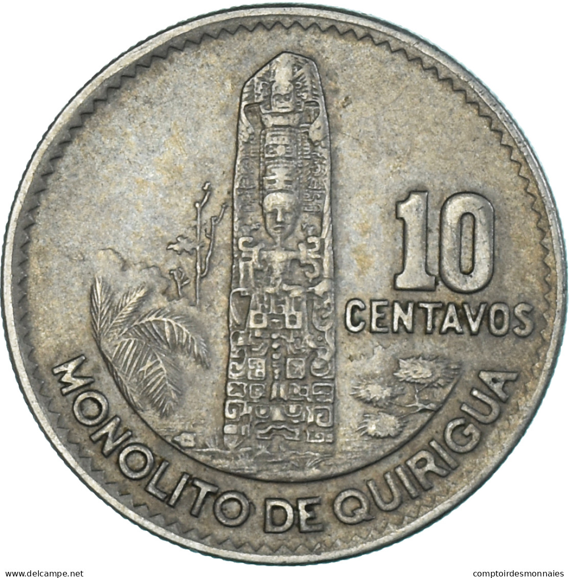 Monnaie, Guatemala, 10 Centavos, 1966 - Guatemala