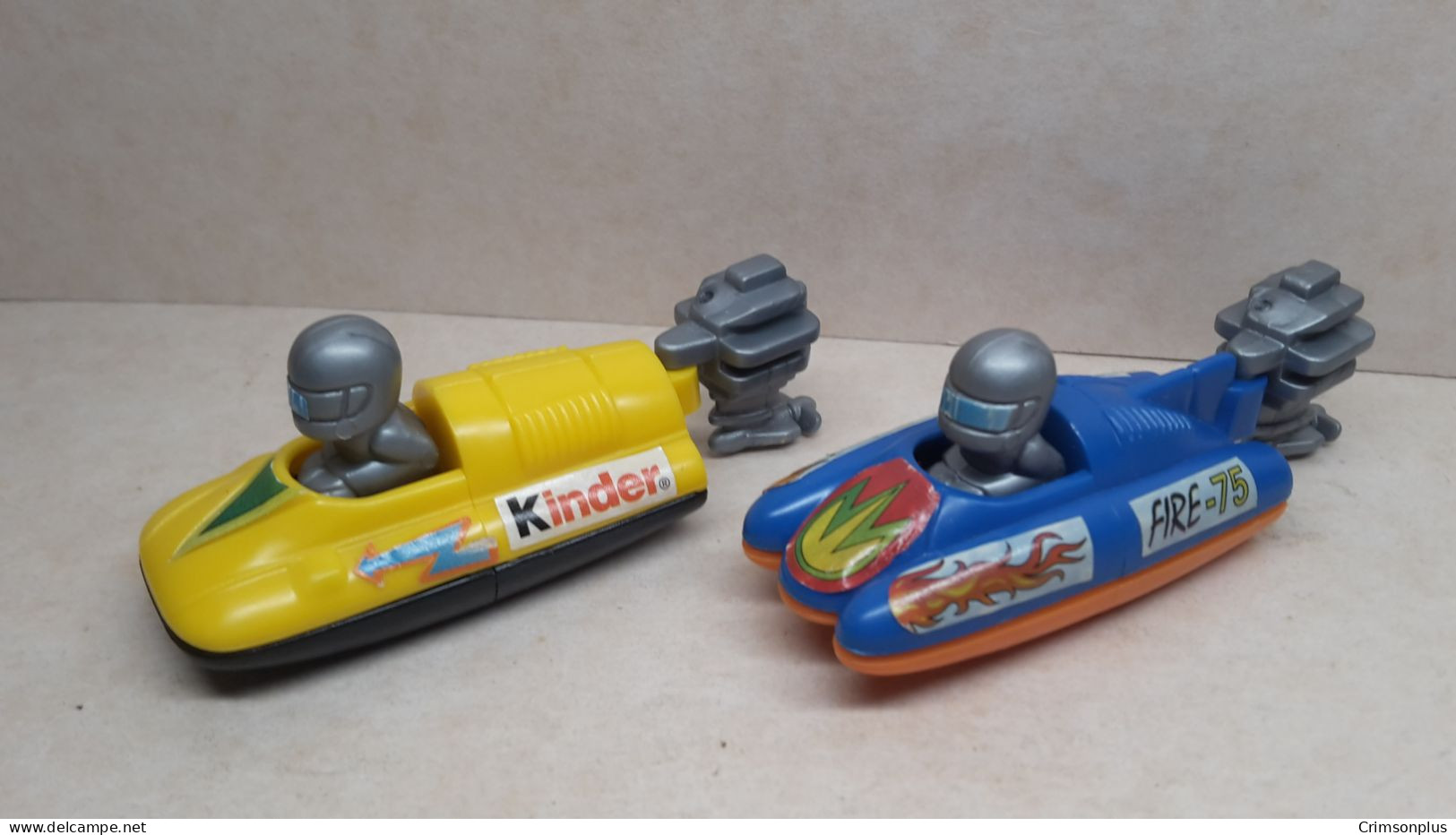 1995 Ferrero - Kinder Surprise - K95 49 & 50 - Speedboats - Complete Set - Monoblocs