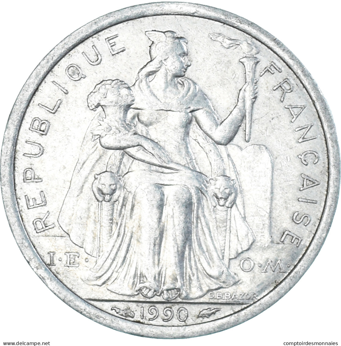 Monnaie, Nouvelle-Calédonie, Franc, 1990 - Nouvelle-Calédonie