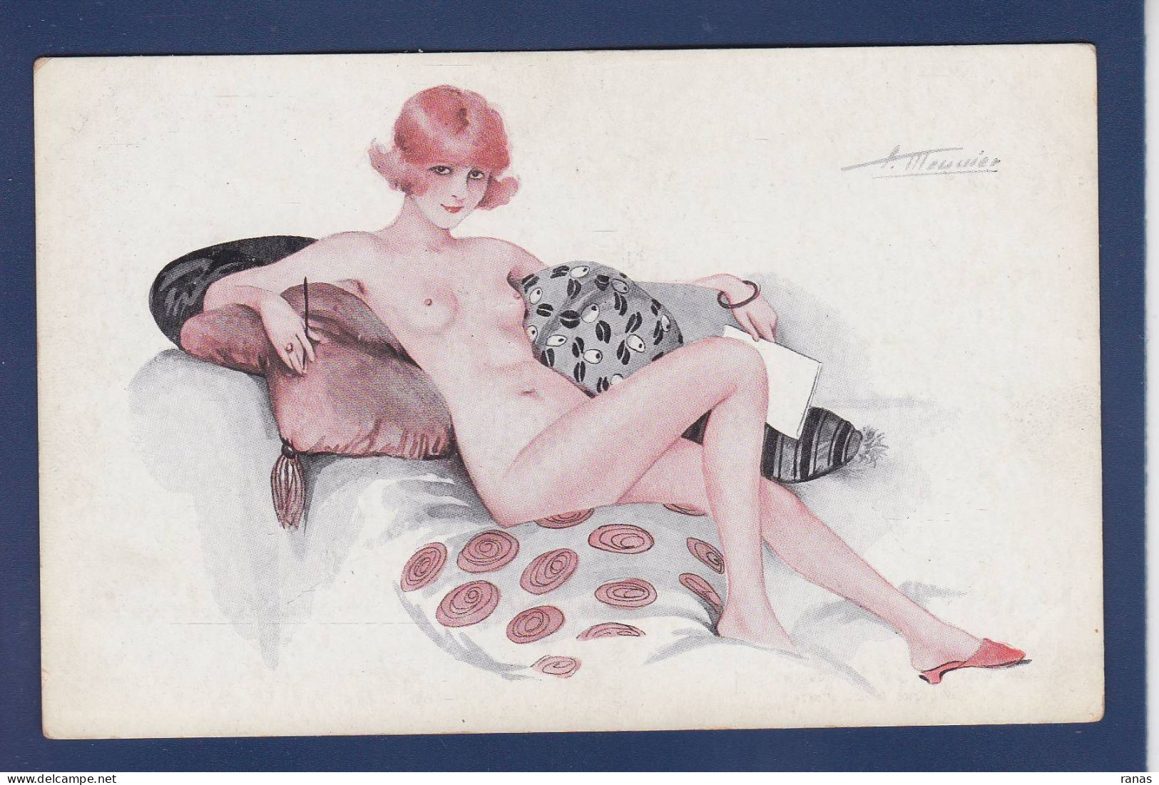 CPA Meunier Suzanne Erotisme Femme Woman Art Nouveau éros Risque Non Circulé - Meunier, S.