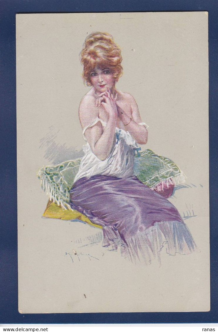 CPA Millière Erotisme Femme Woman Art Nouveau éros Risque Non Circulé - Milliere