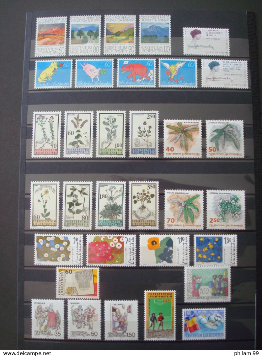 LIECHTENSTEIN MNH** 3 SCANS / HIGH FACE VALUE - Collections