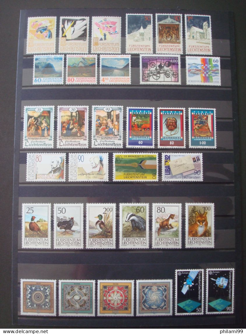 LIECHTENSTEIN MNH** 3 SCANS / HIGH FACE VALUE - Collections